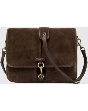 Gianni Chiarini Berlino Suede Bag - Brown