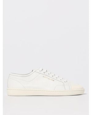 Saint Laurent Gym Leather Trainers - Natural
