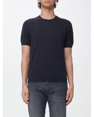 Drumohr Basic Crew Neck Knit - Blue