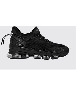 Philipp Plein Two-Tone Mesh Low-Top Trainers With Cushioned Sole - Black