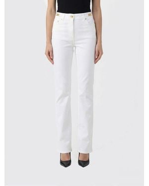Versace Jeans Slim Fit De Denim De Algodón - Blanco
