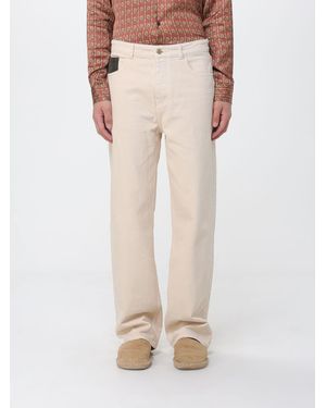 Drole de Monsieur Straight Cotton Denim Jeans - Natural