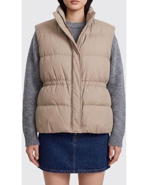 Brunello Cucinelli Wasserabweisende, Gesteppte Funktionsweste Mit Hohem Kragen - Blau