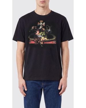 Vivienne Westwood Graphic Print Crewneck Cotton T-Shirt - Black