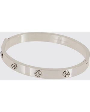Tory Burch Miller Armreif Aus Edelstahl Mit Double T-Logo - Natur