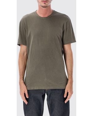 James Perse Short-Sleeved Cotton T-Shirt With Crew Neck - Gray
