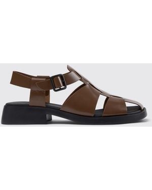 Camper Sandale Dana En Cuir - Blanc