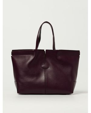 Tod's Borsa A Spalla Di Folio - Viola