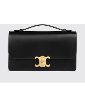 Celine Medium Folio Triomphe Bag - Black