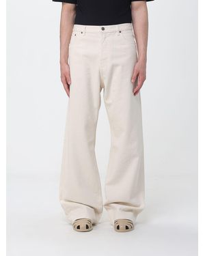 Valentino Cotton Denim Wide Leg Jeans - White