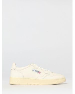 Autry Medalist Low Nappa Trainers - Natural