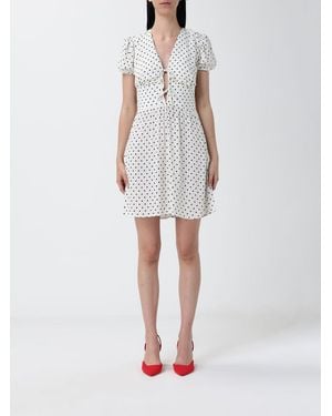 Mar De Margaritas Printed Viscose Mini Dress - White