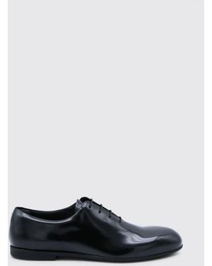 Jil Sander Derbies En Cuir Brossé - Blanc