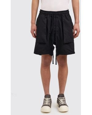 Thom Krom Cotton Drawstring Shorts - Black