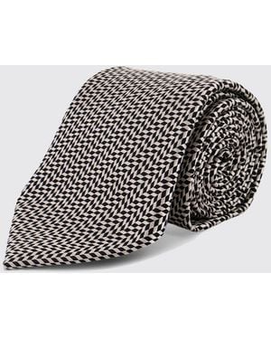 Tom Ford Jacquard Silk Tie - Grey
