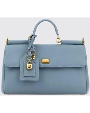 Dolce & Gabbana Dolce &Amp Gabbana My Sicily Plongé Leather Bag - Blue