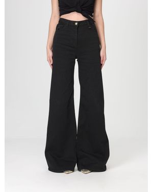 Elisabetta Franchi Flared Stretch Denim Jeans - Black