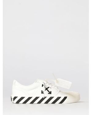 Off-White c/o Virgil Abloh Vulcanized Cotton Canvas Trainers - White