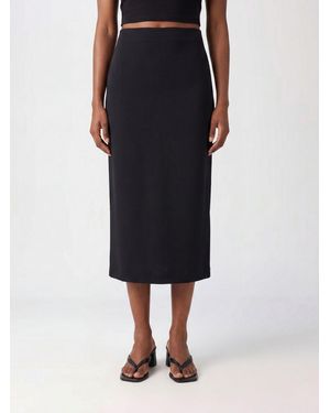 Twinset Falda De Viscosa - Negro