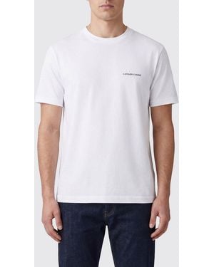 Canada Goose Camiseta De Algodón Estampada - Blanco