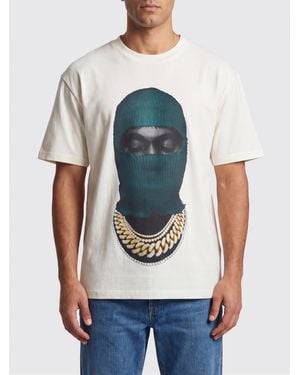 ih nom uh nit Printed Cotton T-Shirt - Blue