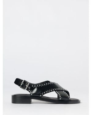 Church's Brushed Leather Sandal With Studs - White
