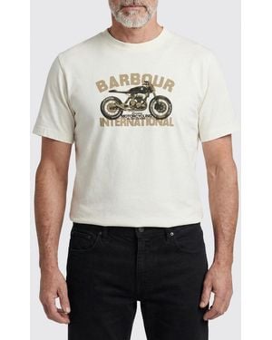 Barbour Barbour Printed Cotton T-Shirt - White