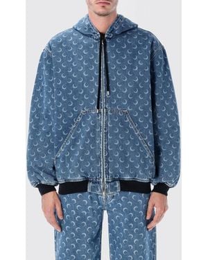 Marine Serre Chaqueta Hombre - Azul