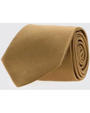 Saint Laurent Silk Tie - Natural