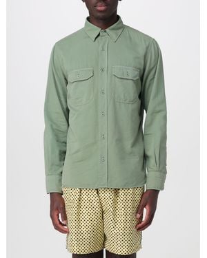 Tom Ford Camisa Casual De Algodón Y Seda - Verde