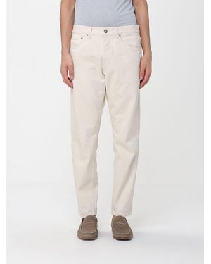 Lardini Regular Fit Cotton Denim Jeans - Natural