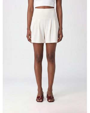 Iv.am High-Waisted Stretch-Cotton Blend Shorts - White