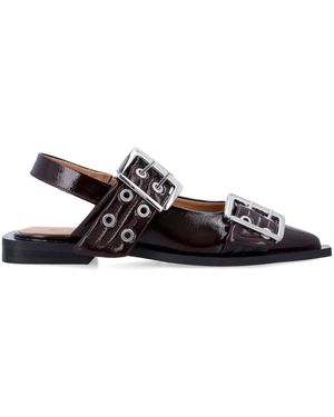 Ganni Ballerina Slingback - Nero