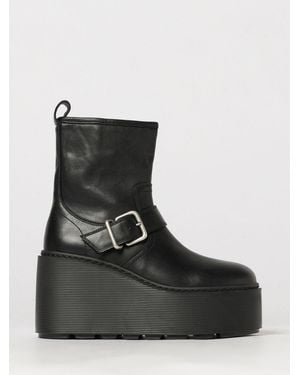 Vic Matié Vic MatiÉ Chunky Platform Wedge Ankle Boots - Black