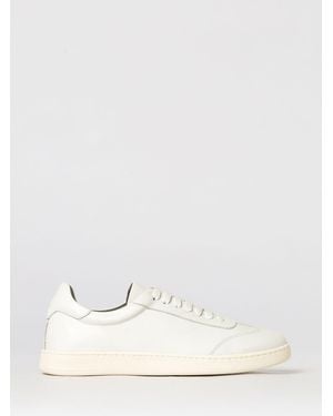Corneliani Leather Trainers - White