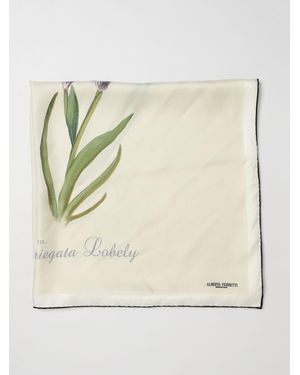Alberta Ferretti Printed Silk Scarf - Natural