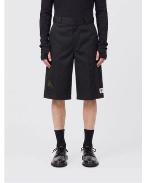 Undercover Cotton-Blend Chino Shorts With Belt Loops And Slash Pockets - Black