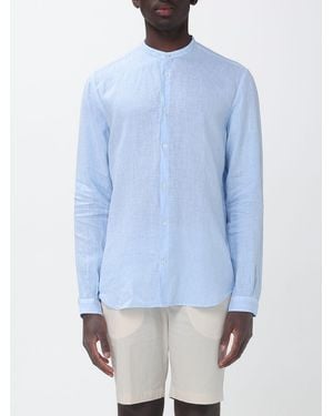Brooksfield Camisa Clásica De Lino - Azul