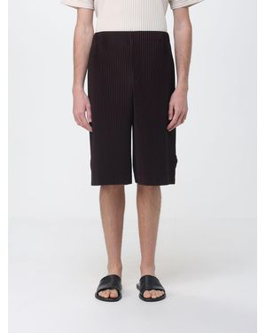 Homme Plissé Issey Miyake Pleated Crepe Shorts - Black