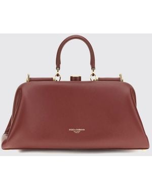 Dolce & Gabbana Dolce &Amp Gabbana Grandma Nappa Leather Handbag With Tubular Handle - Red