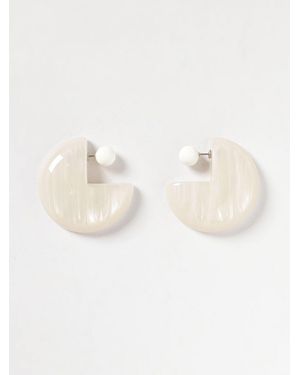 Emporio Armani Marbled Resin Earrings - Natural