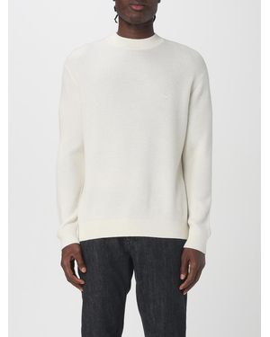Emporio Armani Ribbed Cotton Jumper - White