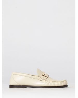 Saint Laurent Le Loafer Leather Loafers - White