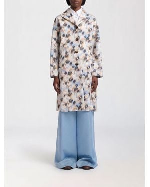 Marni Duchesse-Mantel Mit Abstraktem Muster - Blau