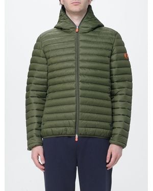 Save The Duck Donald Hooded Nylon Puffer Jacket - Green