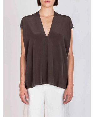 Alysi Silk Blouse - Blue