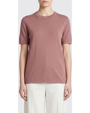 Roberto Collina Basic Viscose T-Shirts - Red