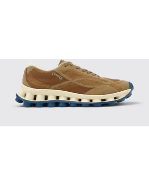 Camper Pelotissima Recycled Pet Trainers With Ultralight Xl Extralight Sole - Brown