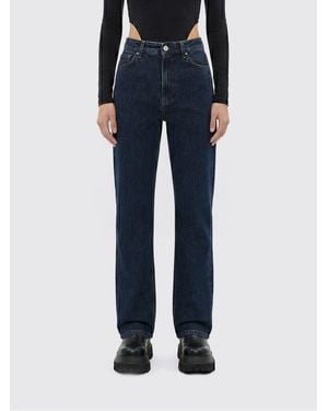 TOTEME Straight Cotton Denim Jeans - Blue