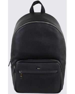 BOSS Ray Grained Synthetic Leather Backpack - Black